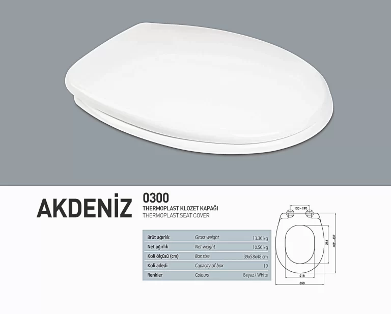 Nkp Akdeniz Thermoplast Klozet Kapağı 0300